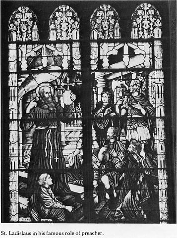 [St. Ladislaus Stained Glass Picture]