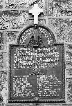 [St. Ladislaus WW II Commemorative Plaque Picture]