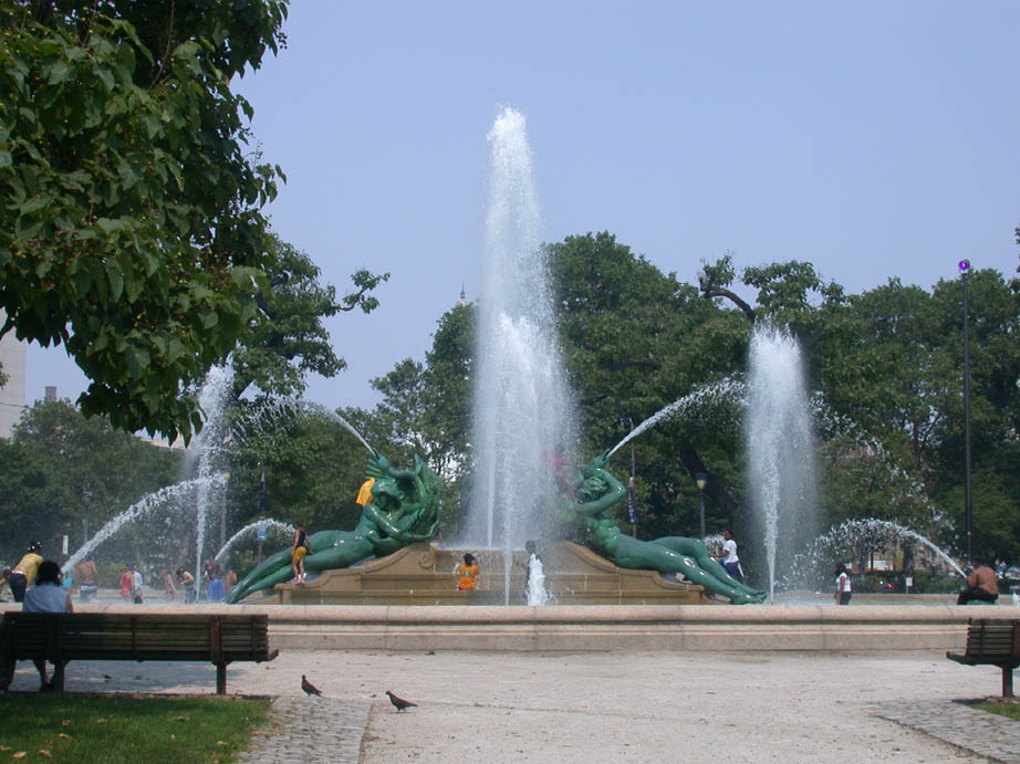 [Three Rivers Fountain in Logan Square]