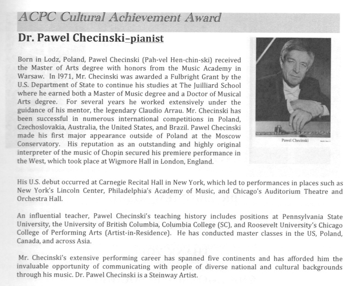 [Pawel Checinski Article]