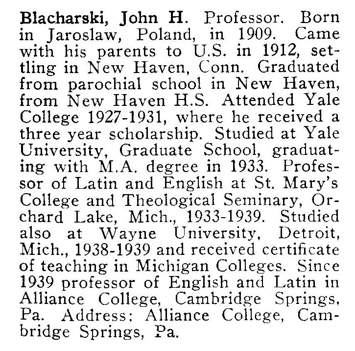 [Blacharski Text]